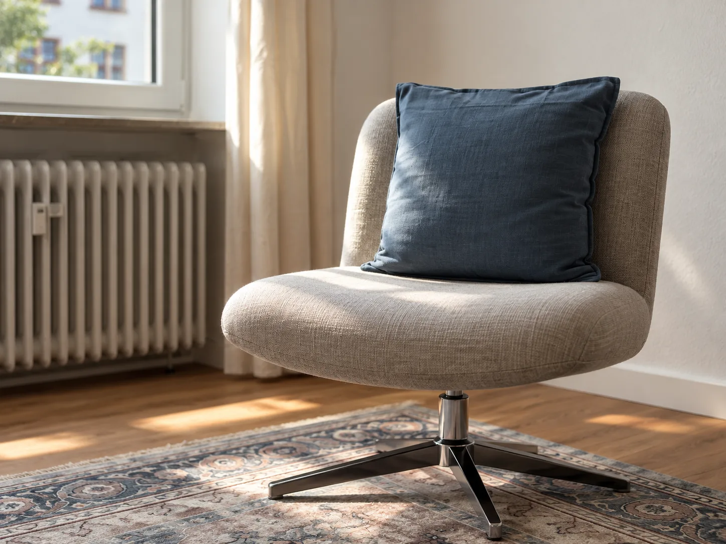 Sessel mit Kissen